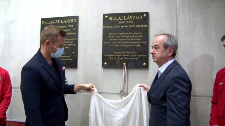 Emléktáblát kapott Sillai László